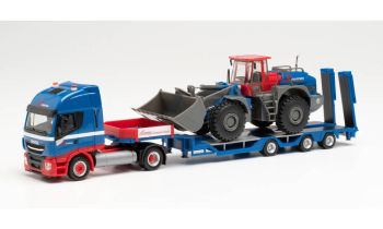 HER312851 - IVECO Stralis NP 4x2 avec porte engins 3 Essieux et chargeuse LIEBHERR L580 RIWATRANS