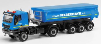 HER312875 - IVECO 4x2 avec benne bâchée 3 Essieux FELBERMAYR