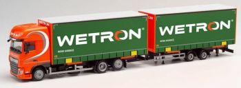HER312912 - DAF XF SSC 6x2 porteur avec remorque 2 Essieux WETRON