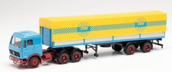 HER313124 - MERCEDES NG 6x4 avec remorque bâchée 2 Essieux CSAD