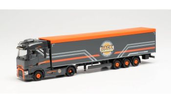 HER313131 - RENAULT  T 4x2 avec remorque à fond mouvant 3 Essieux JACK JANSSEN