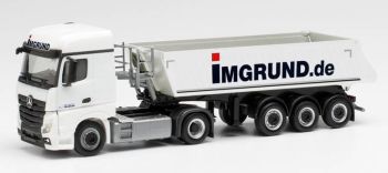 HER313582 - MERCEDS Actros 4x2 avec benne 3 Essieux Schmitz IMGRUND
