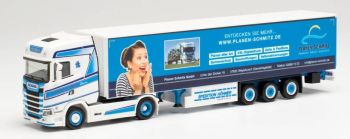 HER313636 - SCANIA CS HD 4x2 avec remorque bâchée 3 Essieux HÖHNER Spedition