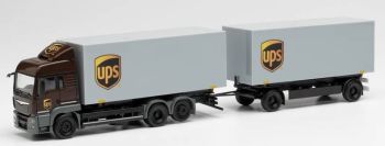 HER313667 - MAN TGS LX Euro 6 6x2 porteur avec remorque 2 Essieux UPS
