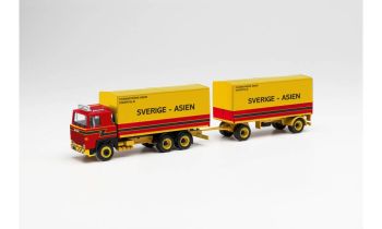 HER313902 - SCANIA 141 porteur 6x4 avec remorque 2 essieux SVERIGE ASIEN