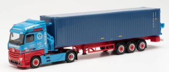HER313919 - MERCEDES Actros avec porte container et container FRANKENBACH