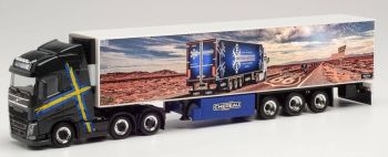 HER314145 - VOLVO FH Gl. XL 6x2 avec remorque frigo 3 Essieux HAWTHORNS