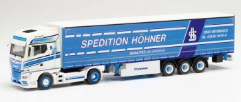 HER314329 - MAN TGX GX 4x2 avec remorque bâchée 3 Essieux HÖHNER
