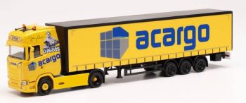 HER314763 - SCANIA CS 20 G.4x2 avec remorque bâchée 3 essieux ACARGO/Johnny CASH
