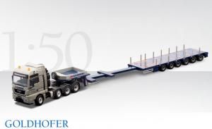 CON70178/01 - MAN TGX XXL 8x4 avec Semi surbaissée 6 Essieux GOLDHOFER STZ-H6