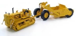 FIGE583153 - ALLIS CHALMERS HD21 avec Scraper - Les 2500 premiers sont numérotés sur la miniature et sur la boîte