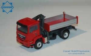 CON71165/02 - MAN TGS M 4x4 Avec Grue de Déchargement "Rouge"