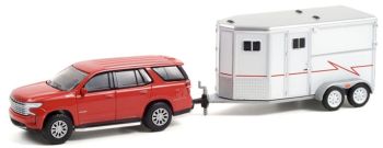 GREEN32230-C - CHEVROLET Tahoe 2021 avec Van HITCH & TOW sous blister