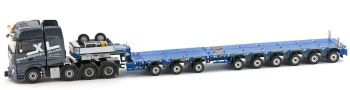IMC33-0049 - MERCEDES BENZ Actros 2 Gigaspace 8x4 avec semi surbaissée NOOTEBOOM extensible 3+6 essieux transport XL
