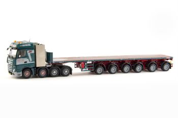 IMC33-0105 - MERCEDES Actros Bigspace 8x4 avec plateau Nooteboom 6 essieux J.BROUWER