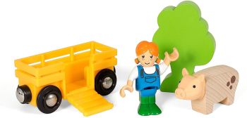 BRIO33875 - Ensemble fermière et cochon