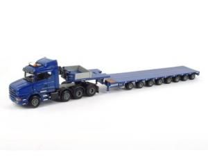 LIT1526 - SCANIA T LC 8x4 avec Remorque NOOTEBOOM 8 Essieux Télescopique