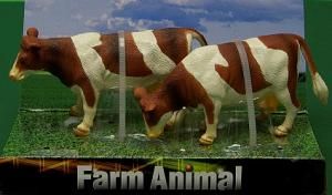 KID571877 - Lot de 2 Vaches NORMANDES Debout