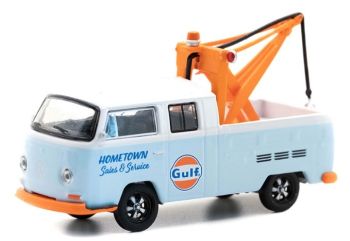 GREEN35220-B - VOLKSWAGEN double cab dépanneuse GULF de la série BLUE COLLAR Collection sous blister