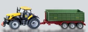 SIK1855 - JCB 8250 Avec remorque  benne déposable Ech:1/87