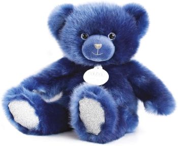 DC3566 - Peluche Ours Bleu nuit 30 cm