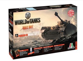 ITA36513 - Char Panzer IV WORLD OF TANKS à assembler et à peindre