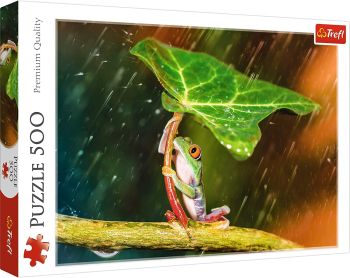 TRF37288 - Puzzle 500 Pièces La grenouille sous la pluie