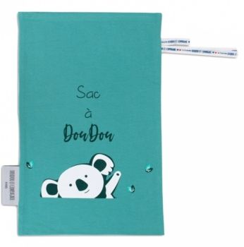 DC3767-2 - MON SAC A DOUDOU en coton - fun Bleu