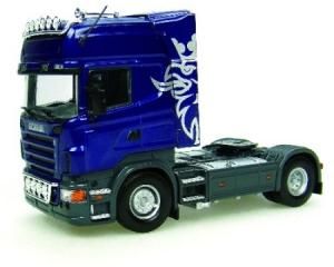 UH5684 - SCANIA R580 Bleu avec Rampes de Phares