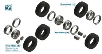 ITA3909 - Pneus et jantes pour tracteurs Européens à assembler et à peindre