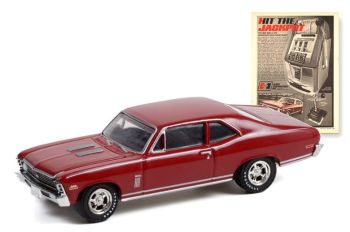 GREEN39090-C - CHEVROLET Nova 1970 de la série VINTAGE AD CARS sous blister