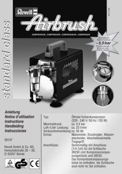 REV39137 - Compresseur aérographe Airbrush Standard Class