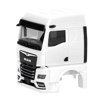 HER086370 - MAN TGX GM Cabine avec caméra de rétroviseur blanc - 2 pièces à assembler