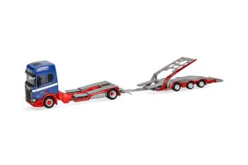 HER318242 - SCANIA CR 20 HD LKW 4x2 porte-engin avec remorque 3 essieux RIWATRANS