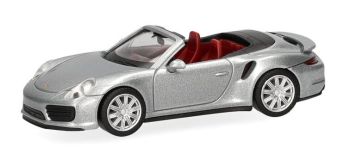 HER038928-003 - PORSCHE 911 Turbo cabrio argent métallique