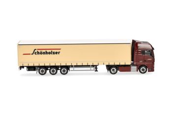 HER962216 - MAN TGX GX 4x2 avec remorque 3 essieux SCHONHOLZER