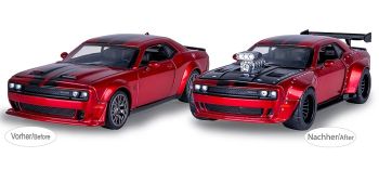 JAM402614 - DODGE Challenger SRT Jailbreak 2en1 2022 rouge à assembler