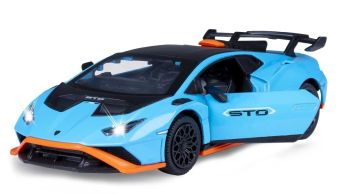 JAM402616 - LAMBORGHINI Huracan STO bleu avec sons et lumières