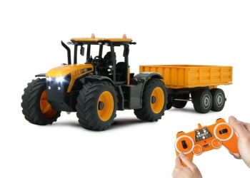 JAM405305 - JCB Factrac avec remorque - radiocommandé