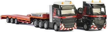WSI410103 - MERCEDES-BENZ MP4 BigSpace 6x4 avec VOLVO FH4 Globetrotter XL 8x4 avec plateau 6 Essieux MAMMOET