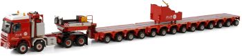 WSI410284 - MERCEDES-BENZ Actros 8x8 avec Ballast et remorque 14 Essieux ALE