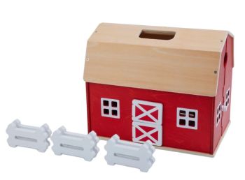 SHL42602 - Grande ferme en bois - 35.6 x 23.6 x 30 cm