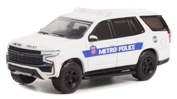 GREEN43000-F - CHEVROLET Tahoe Police Porsuit  2021 Houston métro police de la série HOT PURSUIT sous blister