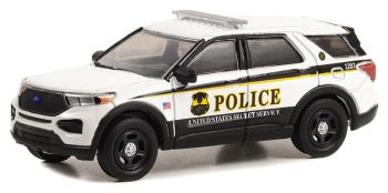 GREEN43015-F - FORD Police Interceptor Utility 2021 Services secret des États-Unis de la série HOT PURSUIT sous blister