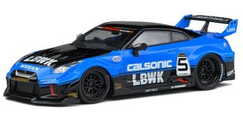 SOL4311202 - NISSAN GT-R (R35) LB Silhouette Calsonic Noir et bleu