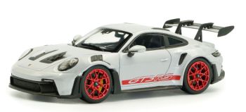 SOL4314802 - PORSCHE 911-992 GT3 RS 2023 Gris glacé métallique avec décoration rouge