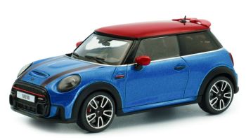 SOL4315003 - MINI Cooper  - JOHN COOPER WORKS 2023 Bleu métallique avec toit rouge
