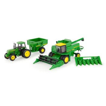 ERT45821 - Moissonneuse JOHN DEERE 7720 avec JOHN DEERE 4555 et remorque à grains 500