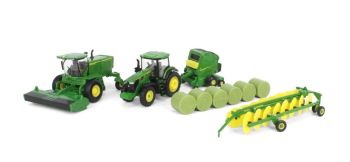 ERT45931 - Coffret de fenaison JOHN DEERE - andaineur W235R - tracteur 7R 250 presse à balles 561R