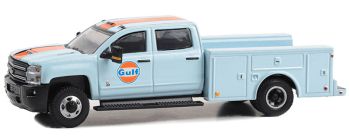GREEN46130-C - CHEVROLET 3500 HD Dualy 2018 GULF Oil de la série DUALLY DRIVERS sous blister